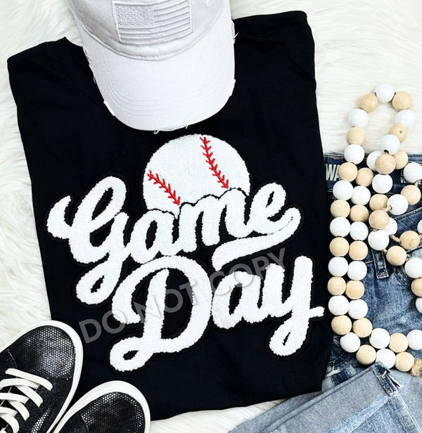 Baseball Game Day Chenielle Patch shirts
