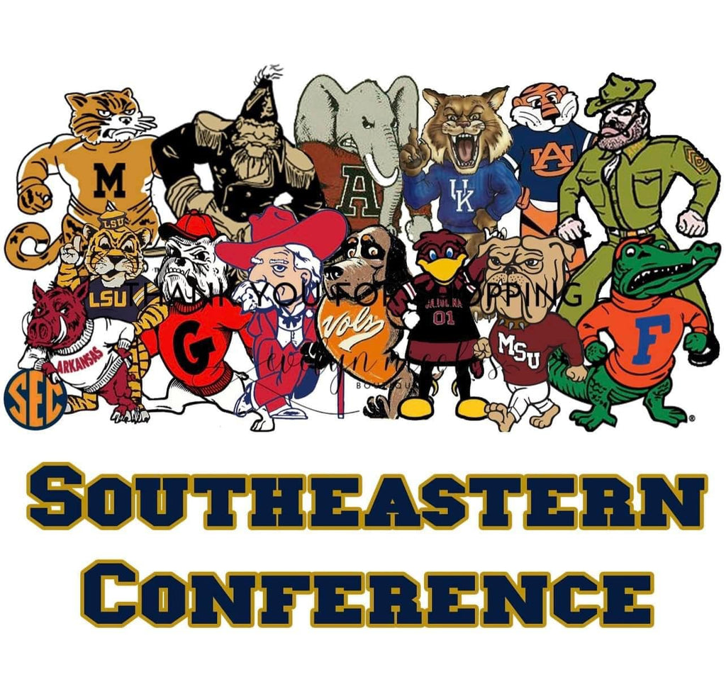 SEC Conference Character Shirts
