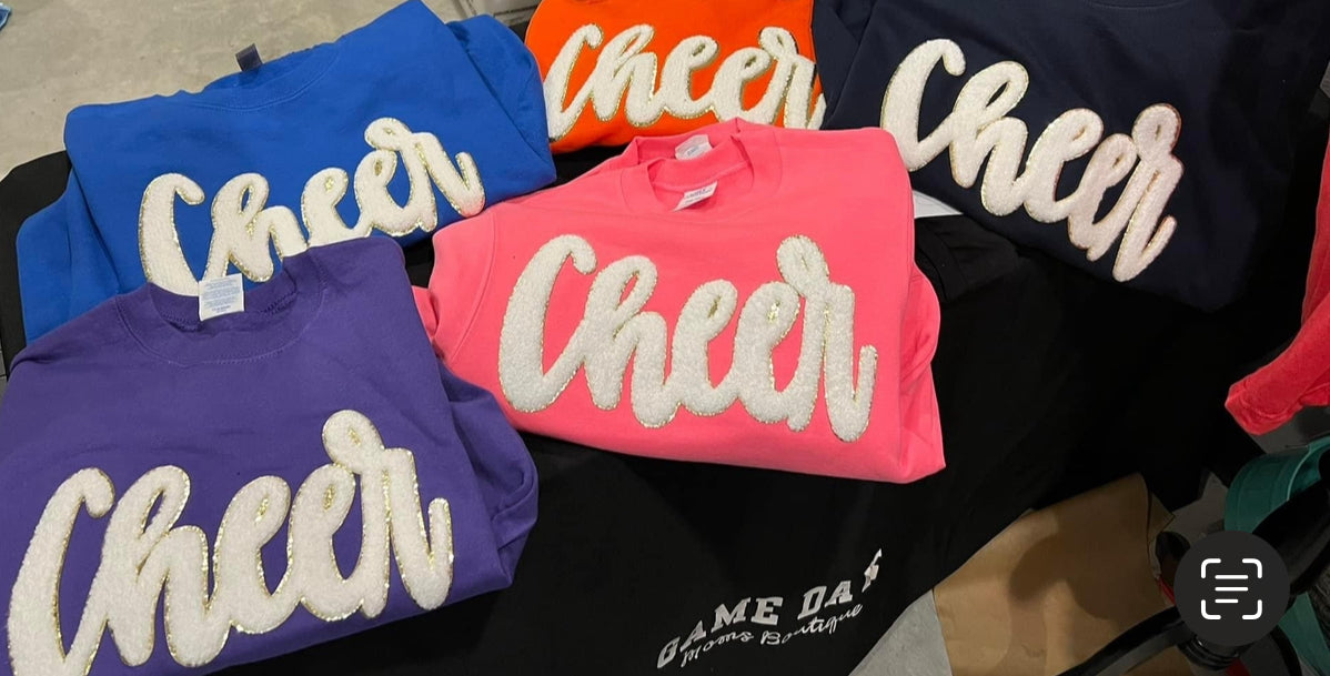 Cheer Chenielle Patch shirts