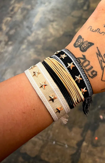 Star Bracelets pull style-black