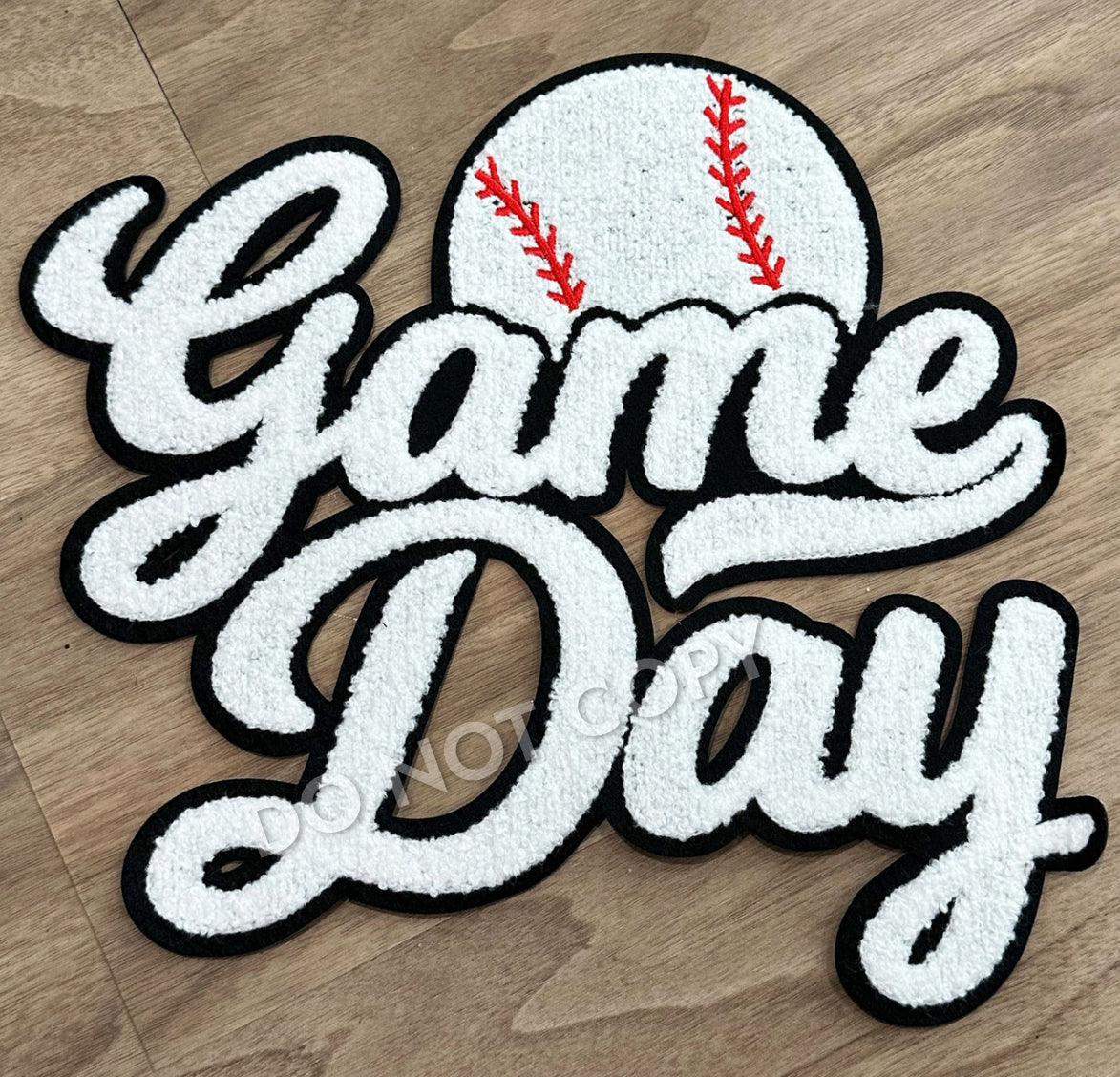 Baseball Game Day Chenielle Patch shirts