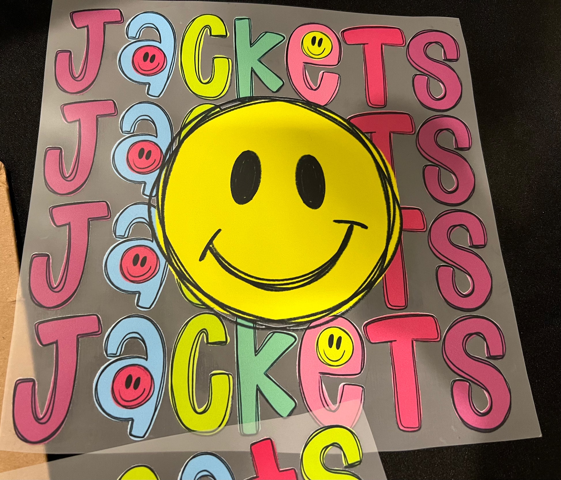 Custom School Spirit Smiley Design