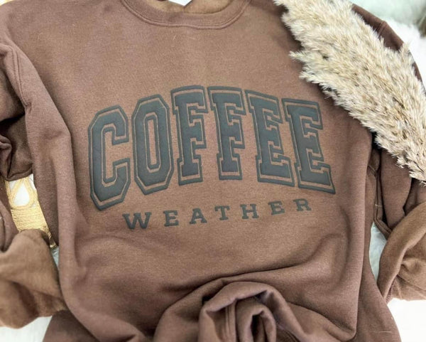 Coffee Weather Puff Sweatshirt