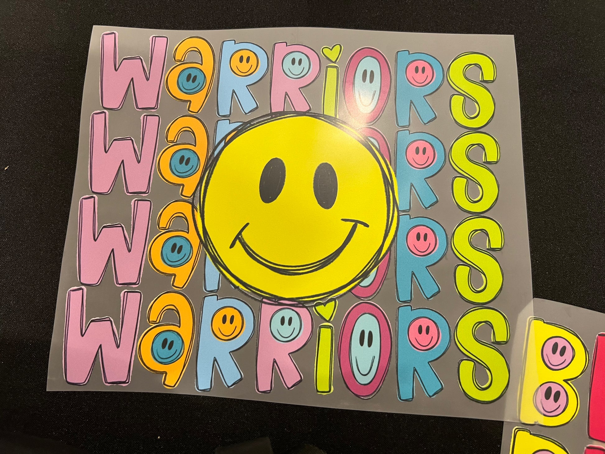 Custom School Spirit Smiley Design