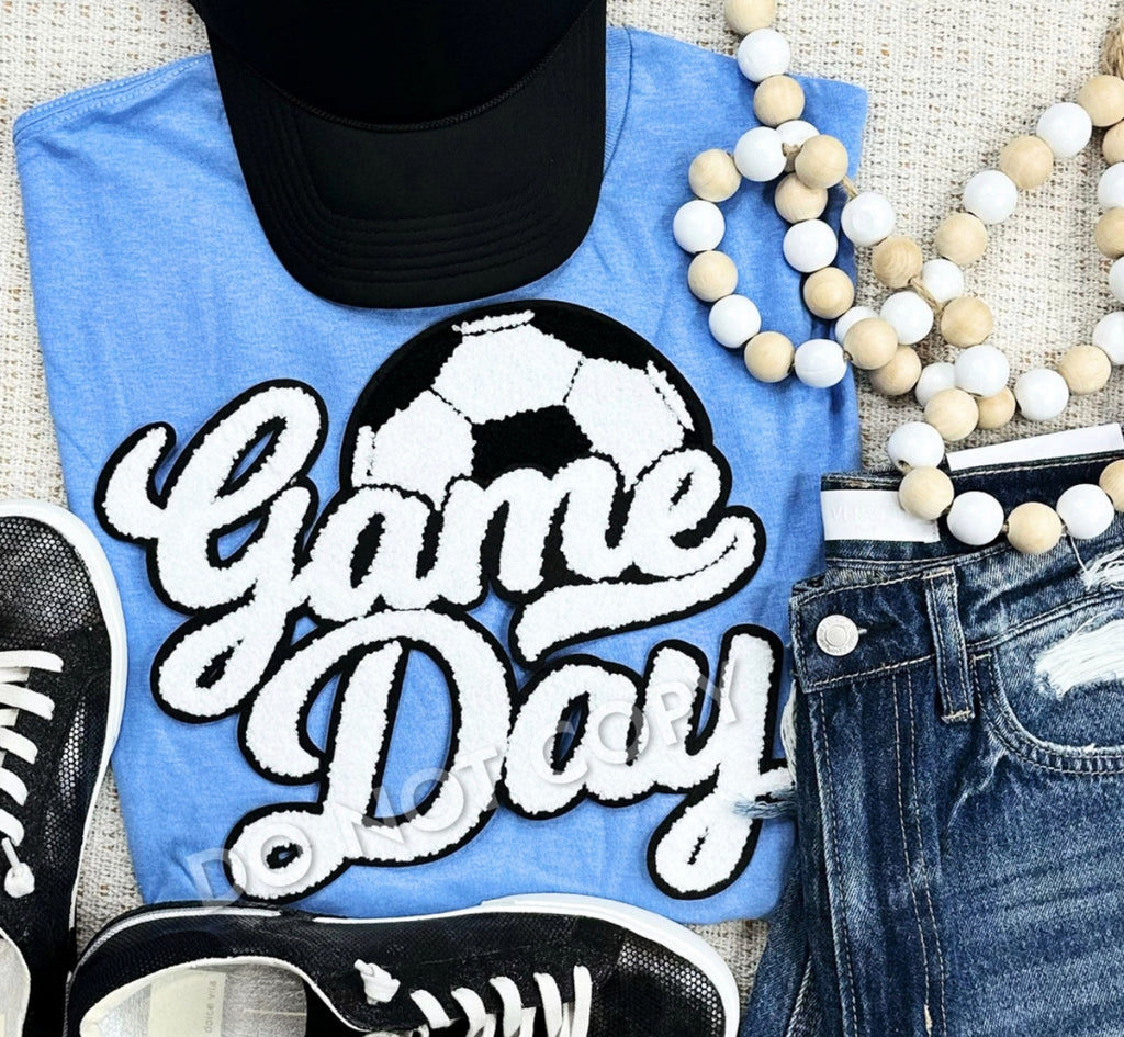 Soccer Game Day Chenielle Patch shirts