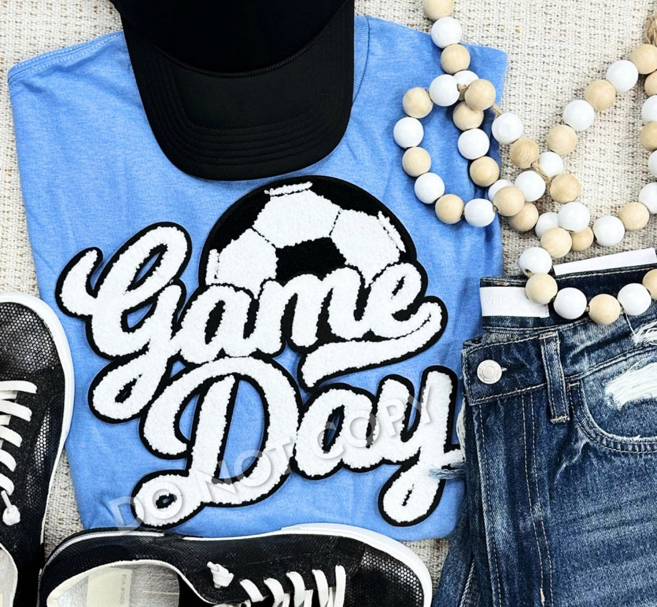 Soccer Game Day Chenielle Patch shirts