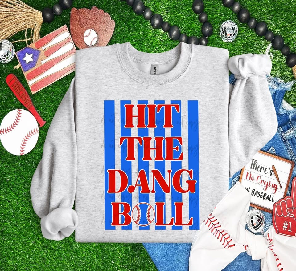 Hit the Dang Ball Baseball Sweatshirt