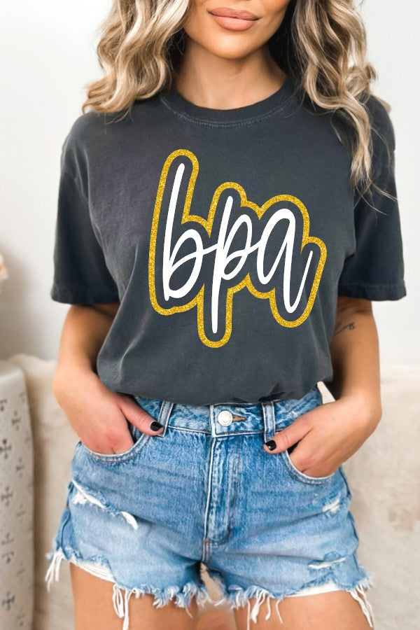 BPA-puff and glitter tee