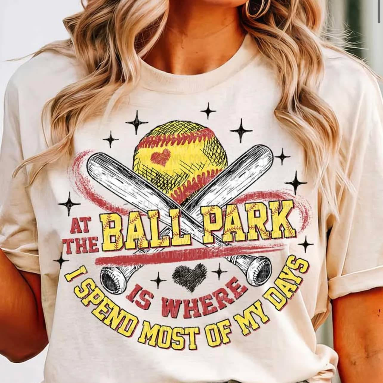 Softball-At the Ballpark is where I spend most of my days