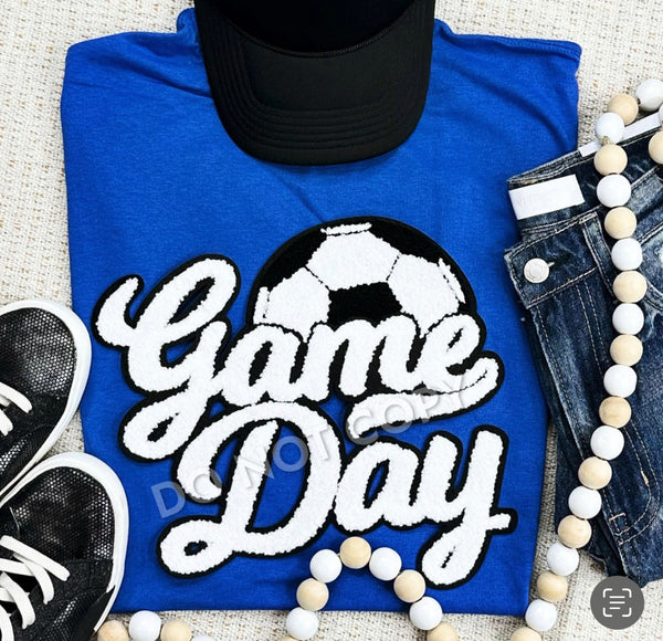 Soccer Game Day Chenielle Patch shirts