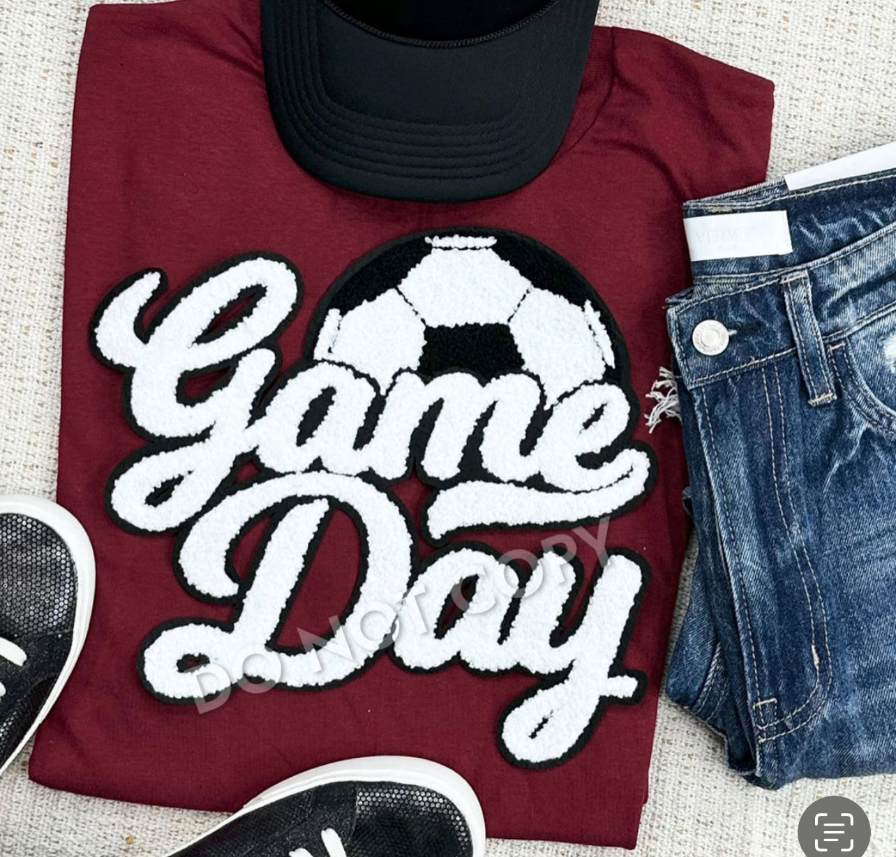 Soccer Game Day Chenielle Patch shirts