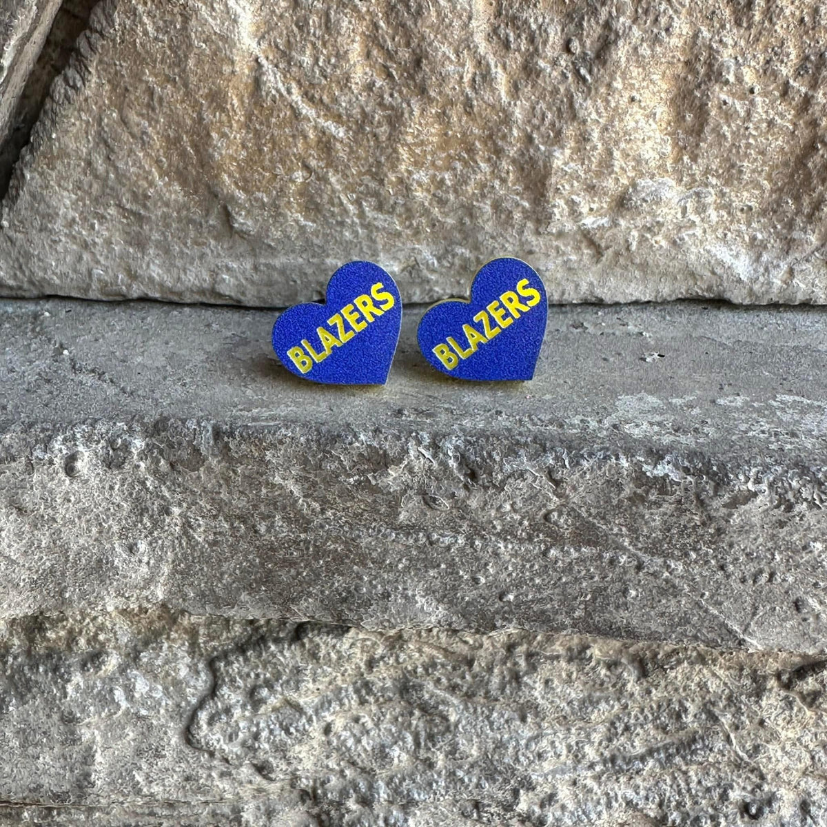 Blazers Heart Stud earrings