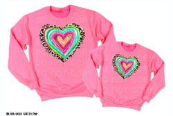 Watercolor Heart Sweatshirt