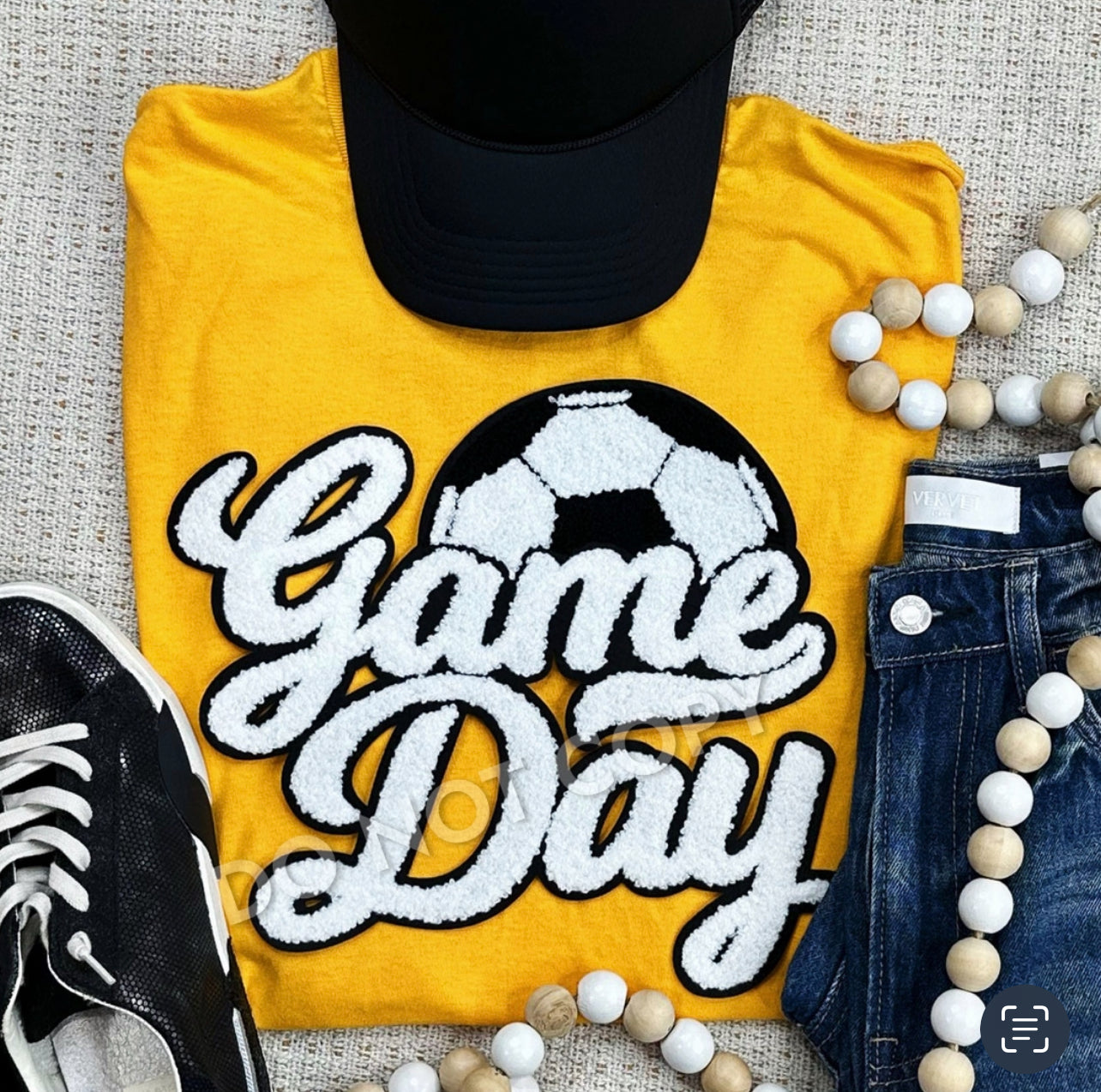 Soccer Game Day Chenielle Patch shirts