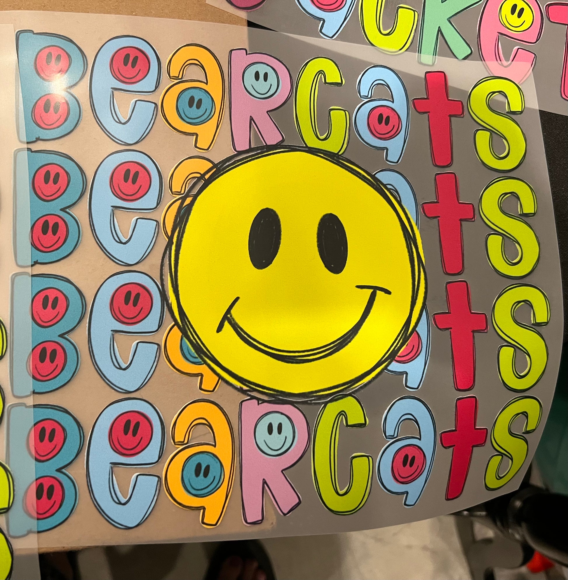 Custom School Spirit Smiley Design