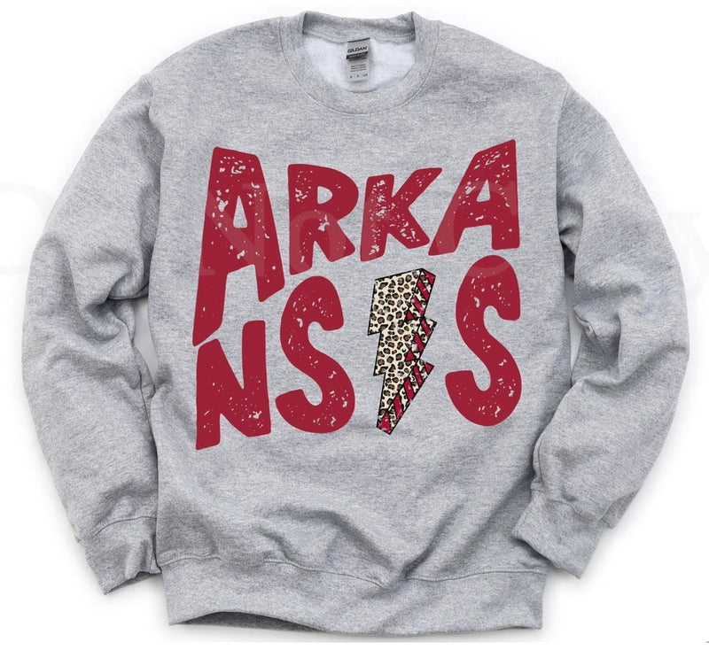 Arkansas Lightning Bolt Sweatshirt