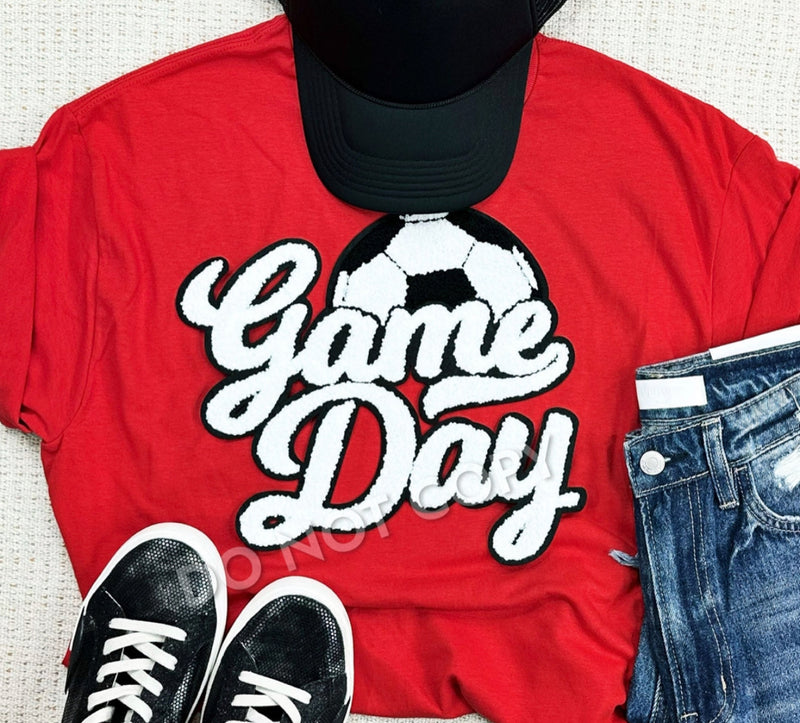 Soccer Game Day Chenielle Patch shirts