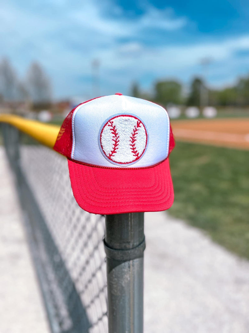 Baseball Chenille Patch Trucker Hat