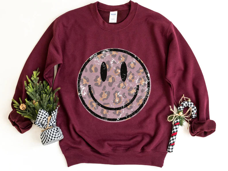 Vintage Leopard Smiley